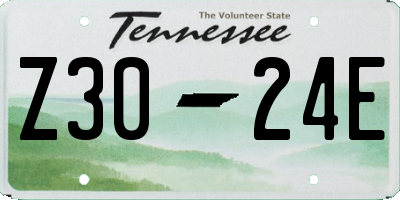 TN license plate Z3024E