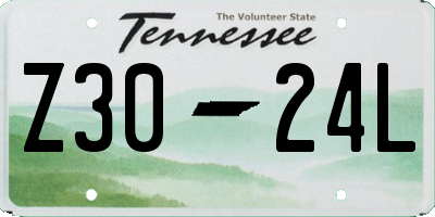 TN license plate Z3024L