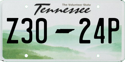 TN license plate Z3024P