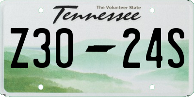 TN license plate Z3024S
