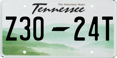 TN license plate Z3024T
