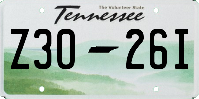 TN license plate Z3026I