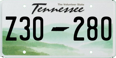 TN license plate Z3028O