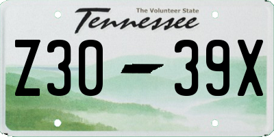 TN license plate Z3039X