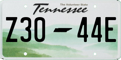 TN license plate Z3044E
