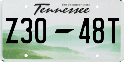 TN license plate Z3048T