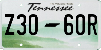 TN license plate Z3060R