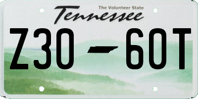 TN license plate Z3060T