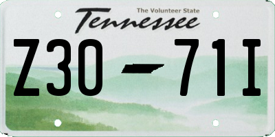 TN license plate Z3071I