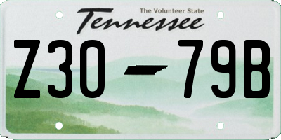 TN license plate Z3079B