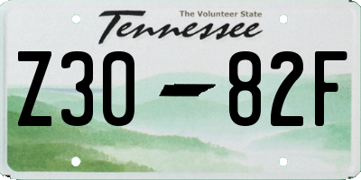 TN license plate Z3082F
