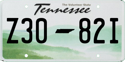 TN license plate Z3082I