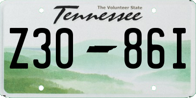 TN license plate Z3086I
