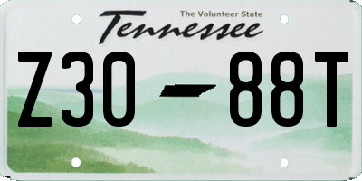 TN license plate Z3088T