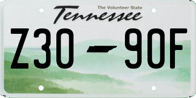 TN license plate Z3090F