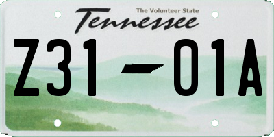 TN license plate Z3101A