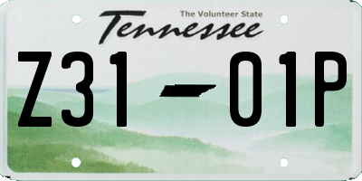 TN license plate Z3101P