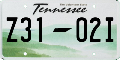 TN license plate Z3102I