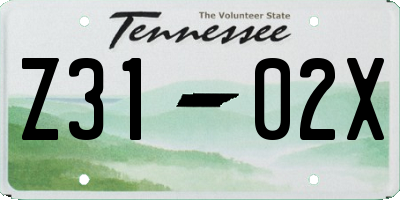 TN license plate Z3102X