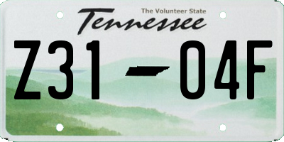 TN license plate Z3104F