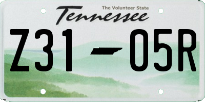 TN license plate Z3105R