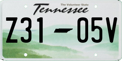 TN license plate Z3105V