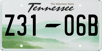 TN license plate Z3106B