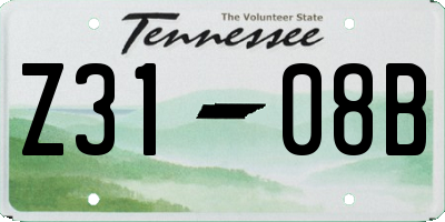 TN license plate Z3108B