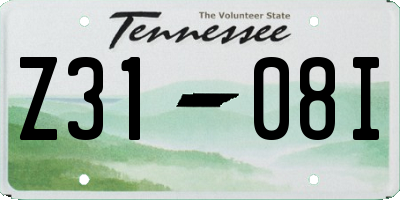 TN license plate Z3108I