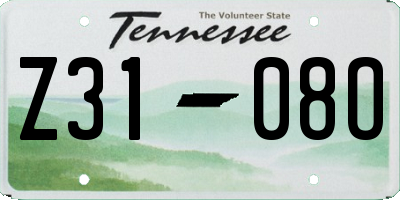 TN license plate Z3108O