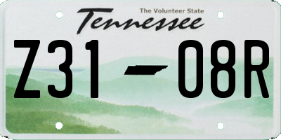 TN license plate Z3108R