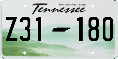 TN license plate Z3118O