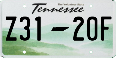 TN license plate Z3120F