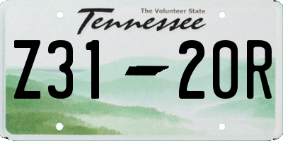 TN license plate Z3120R