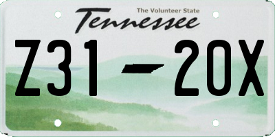 TN license plate Z3120X