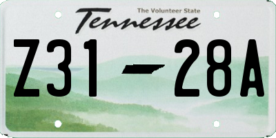 TN license plate Z3128A