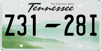 TN license plate Z3128I