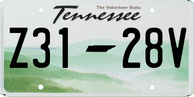 TN license plate Z3128V