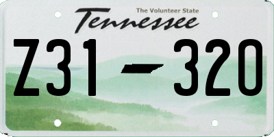 TN license plate Z3132O