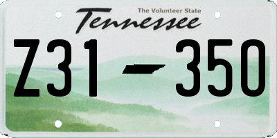 TN license plate Z3135O