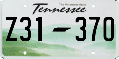 TN license plate Z3137O