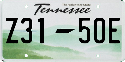 TN license plate Z3150E