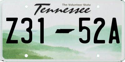 TN license plate Z3152A