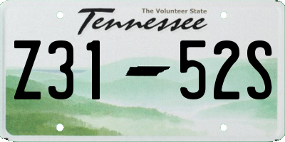 TN license plate Z3152S