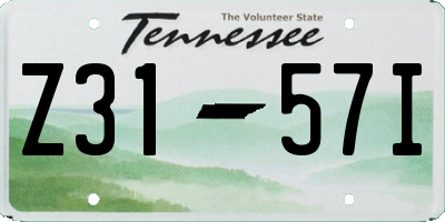 TN license plate Z3157I