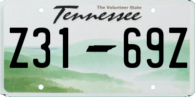 TN license plate Z3169Z