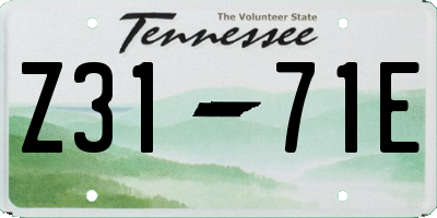 TN license plate Z3171E
