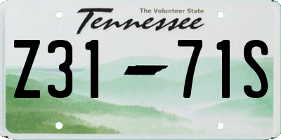 TN license plate Z3171S