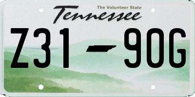TN license plate Z3190G