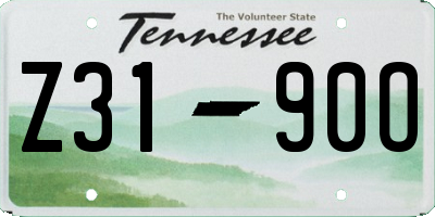 TN license plate Z3190O